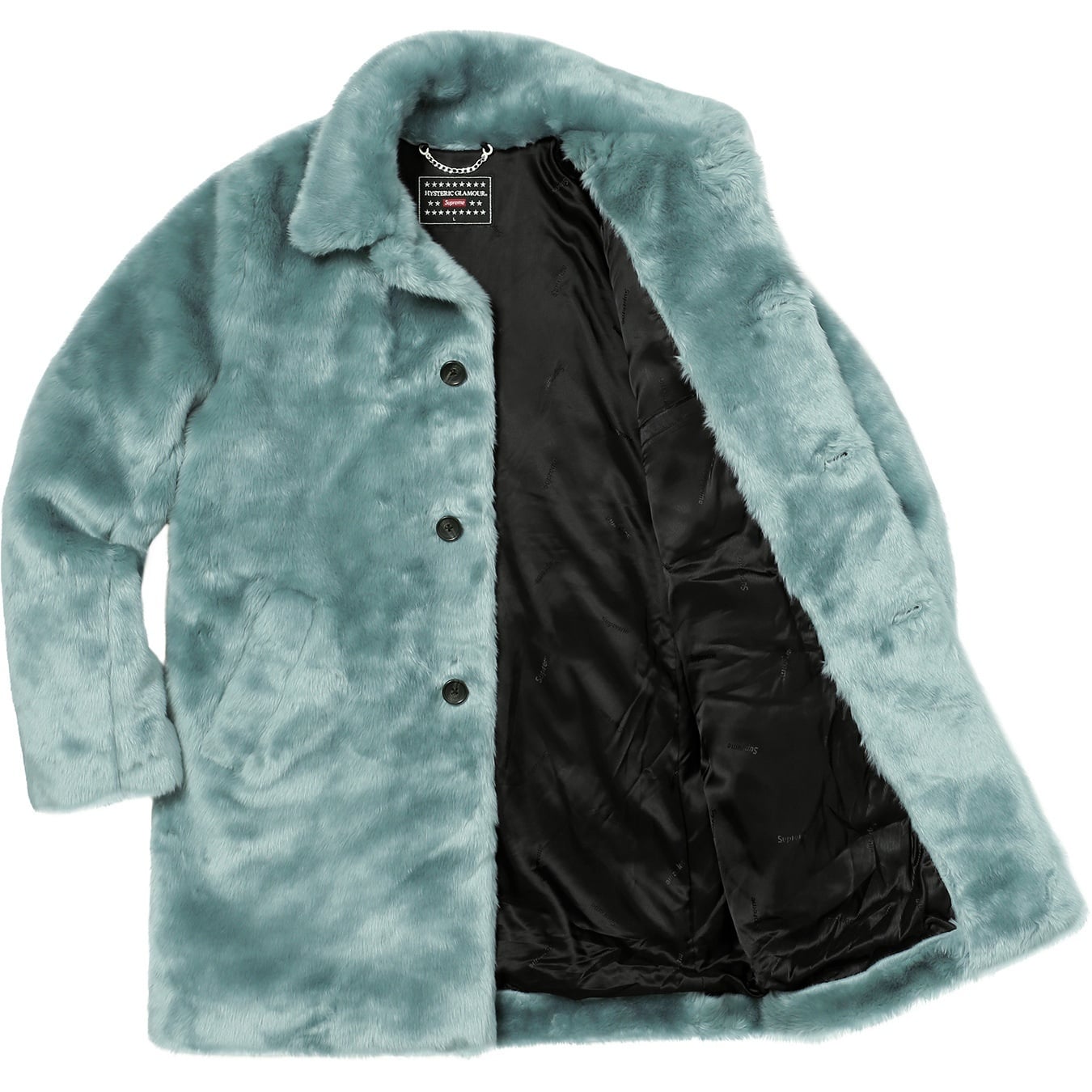 Supreme/HYSTERIC GLAMOUR Fuck You Faux Fur Coat view 4
